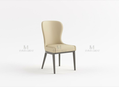 Ess Zimmer 1x Stuhl Echt Stühle Sitz Polster Lehn Designer Leder Sessel Modern